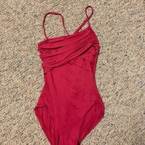 Red Capezio ballet leotard